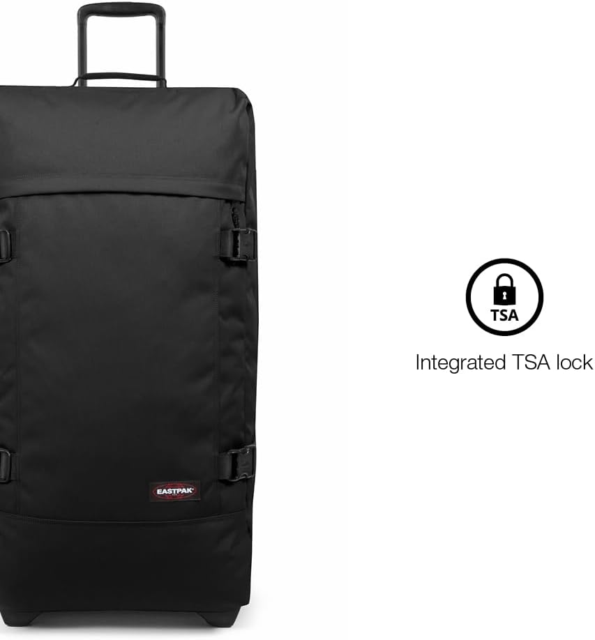 EASTPAK Tranverz L – 121L Large Wheeled Luggage with Dual Compartments, TSA Lock, Compression Straps & Smooth-Wheeling System, Ultra Marine