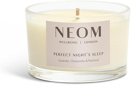 'NEOM- Perfect Night's Sleep Scented Candle, Travel Size | Lavender & Jasmine | Essential Oil Aromatherapy Candle | Scent to Sleep