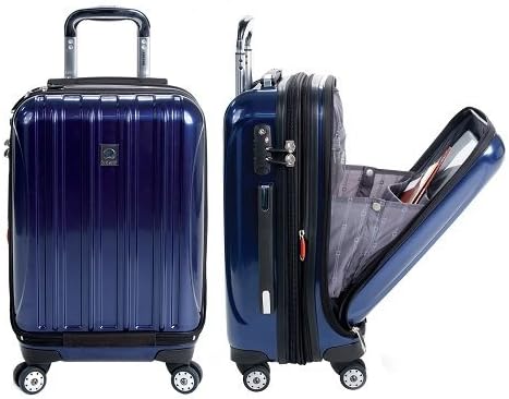 Delsey Luggage Aero 3 Piece Set (21"/25"/29") Spinner Suitcase (Platinum)