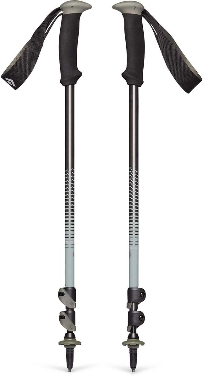 BLACK DIAMOND Trail Back Trekking Poles (Pair) | Durable Aluminum | FlickLock Adjustability | Comfortable Grips for Hiking & Backpacking