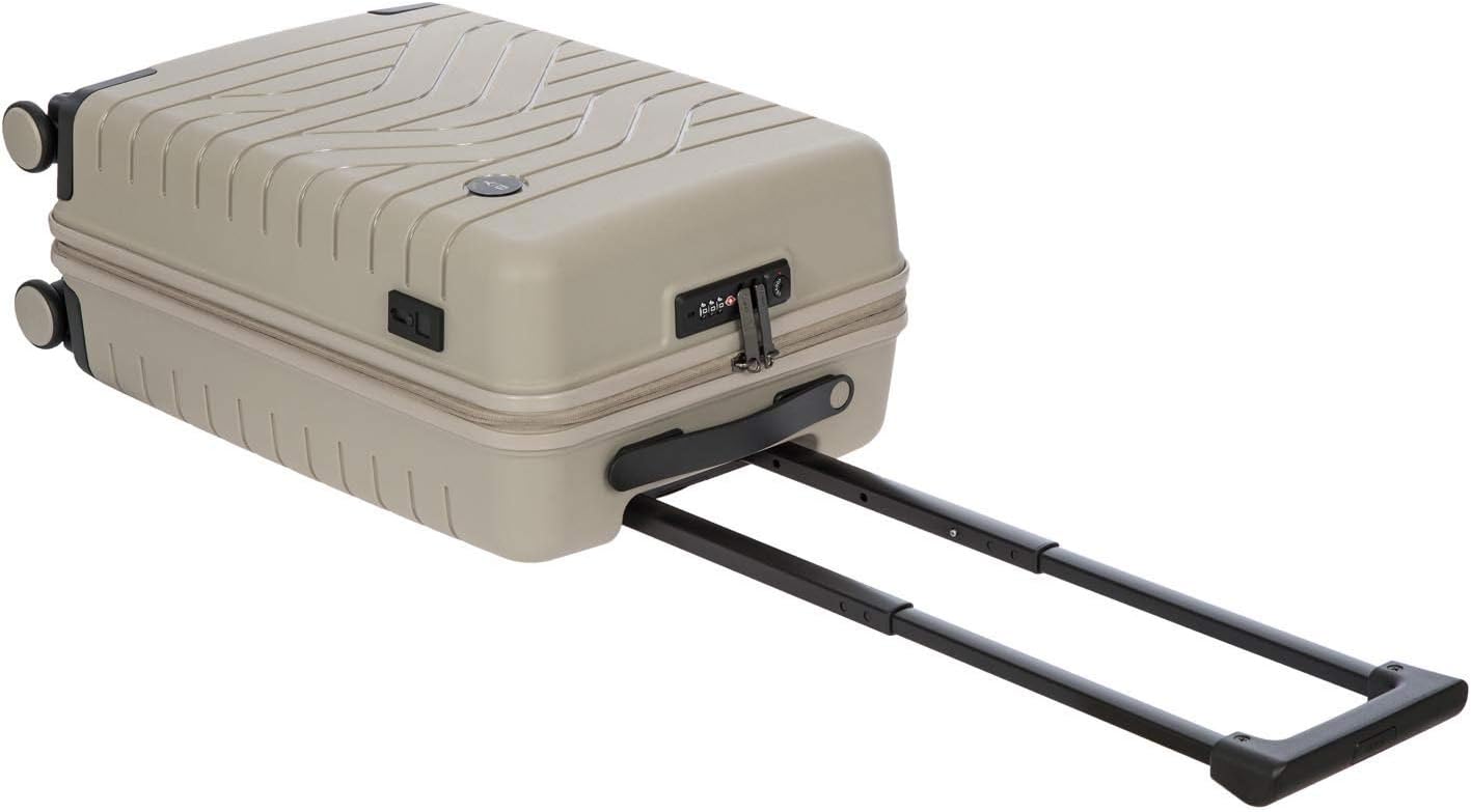 Bric's B|Y Ulisse Spinner Carry-On Suitcase, Lightweight Expandable Hard Shell Luggage with TSA Lock and Smooth 360° Wheels 21 Inch – Dove Grey