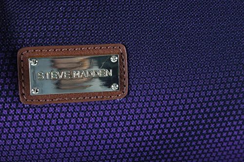 Steve Madden Unisex-Adult (Luggage only) Carry on Bag with Spinner Wheels, Shadow Purple, 20in