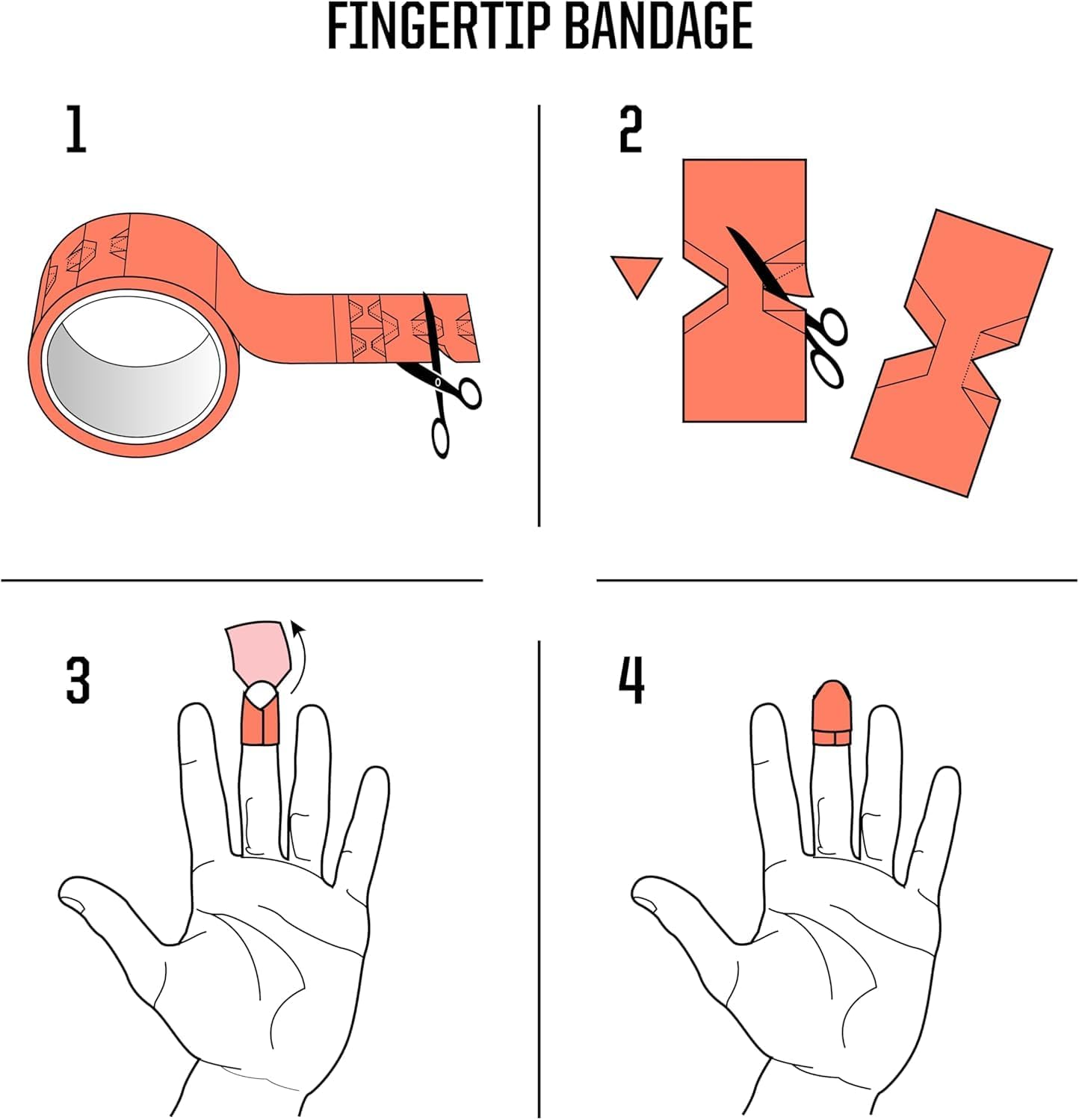 Compact First Aid Kit, Medical Grade Adhesive, Emergency Response Kit, 10 Feet of Medical Tape (10 Feet of Medical Tape, 4, Count)
