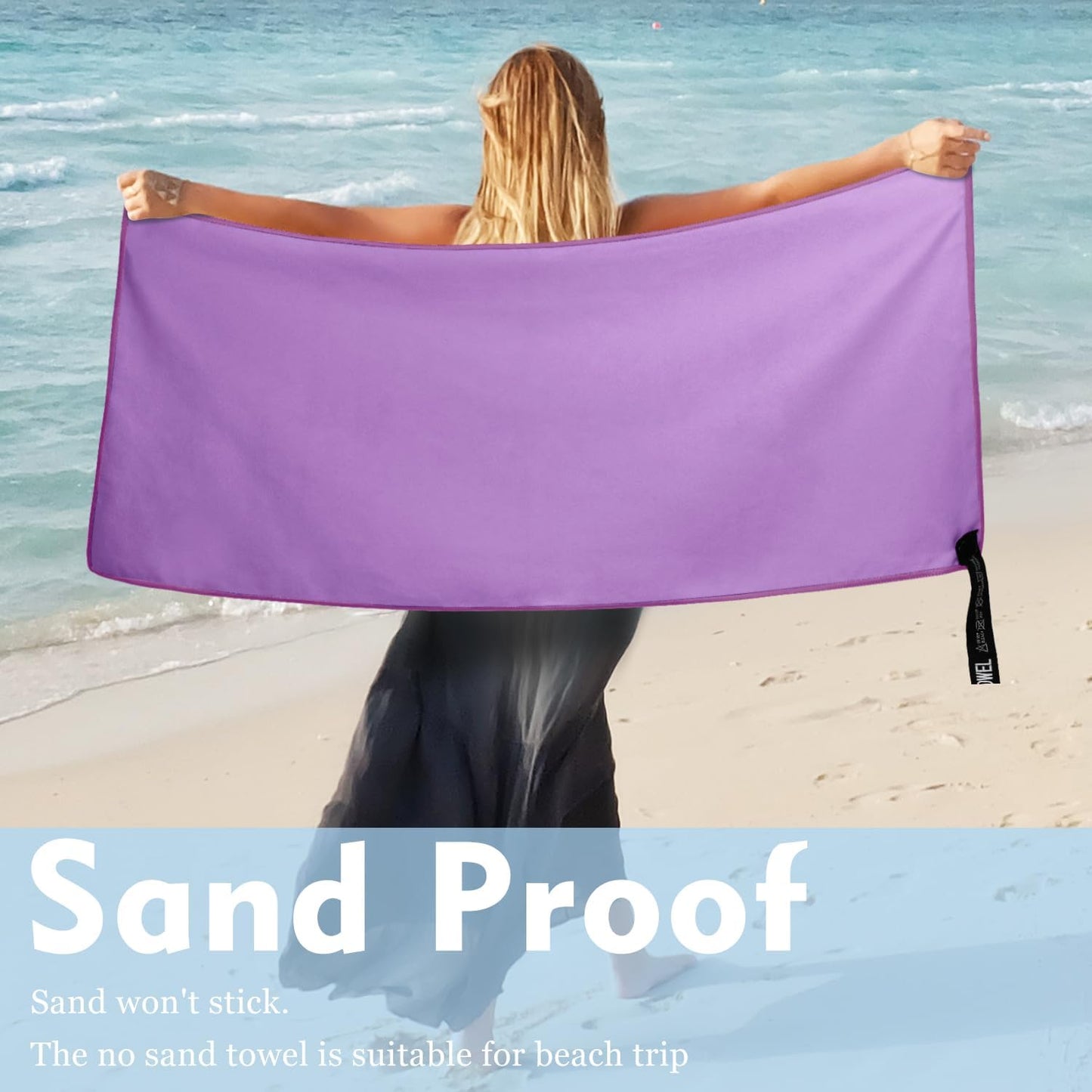 Microfiber Travel Towel, Soft Lightweight Quick Dry Towel, Super Absorbent Compact Travel & Sports & Beach Towels for Camping, Backpack, Gym, Swimming, Yoga, Hiking (XXL:40"×72" -Purple)