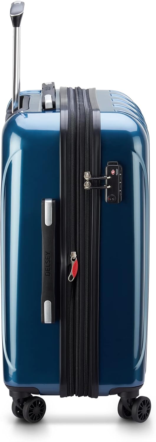 DELSEY PARIS Helium Aero Hardside Expandable Luggage with Spinner Wheels, Teal, 2-Piece Set (21/24)