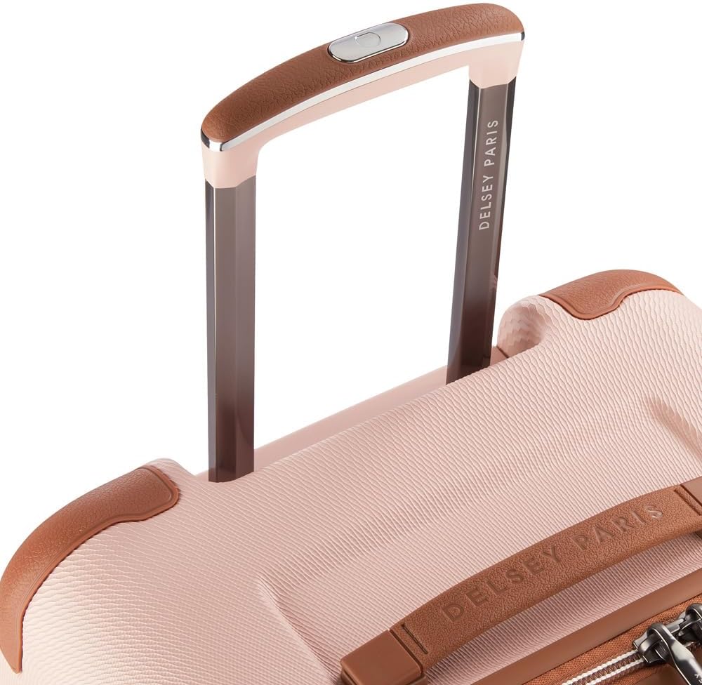 DELSEY PARIS Chatelet Air 2.0 Hardside Luggage Trunk with Spinner Wheels, Blush Pink, Checked-26 Inch Trunk