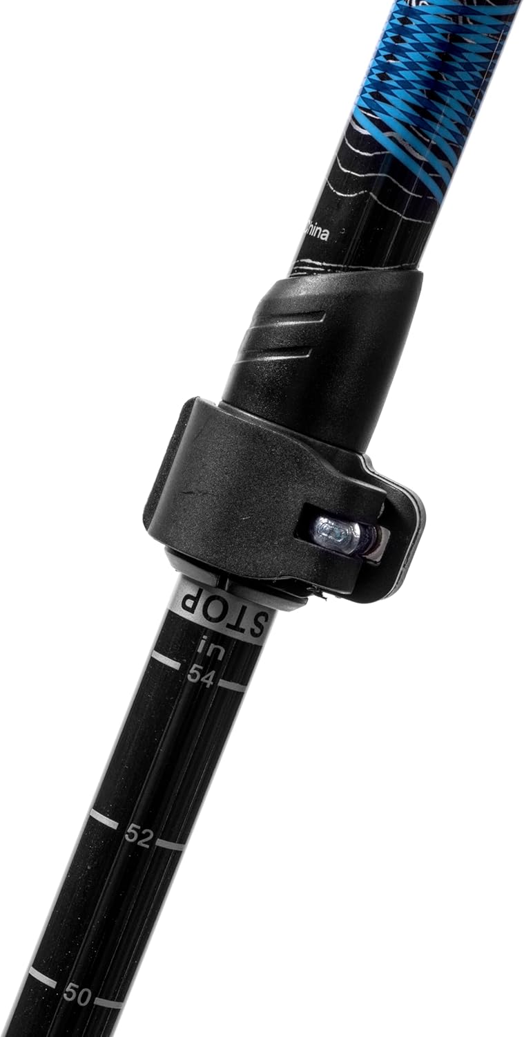 Cascade Mountain Tech Trekking Poles - Carbon Fiber Walking or Hiking Sticks with Quick Adjustable Locks