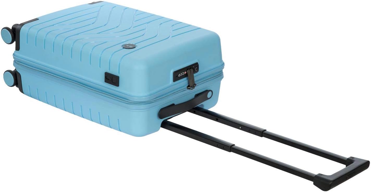 Bric's B|Y Ulisse Spinner Carry-On Suitcase, Lightweight Expandable Hard Shell Luggage with TSA Lock and Smooth 360° Wheels 21 Inch – Sky Blue