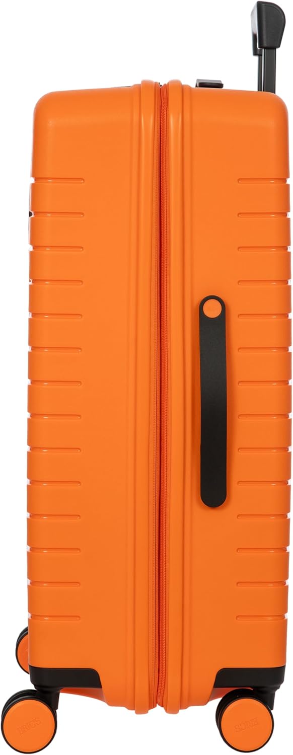 Bric's B|Y Ulisse Spinner Suitcase, Expandable Hard Shell Luggage with TSA Lock and Smooth 360° Wheels 28" – Orange