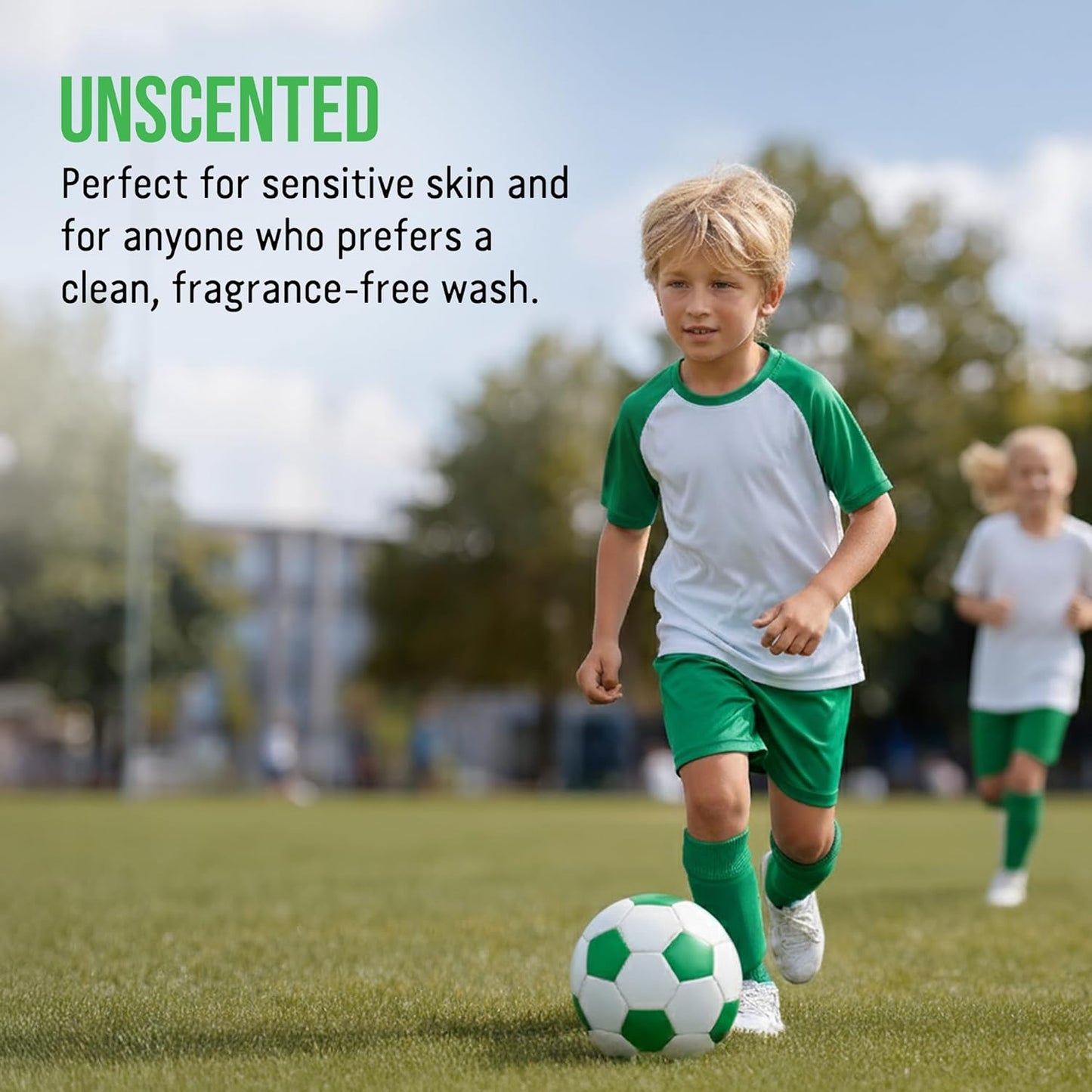 Rockin' Green Laundry Detergent, Plant based, All Natural Laundry Detergent Powder, Vegan and Biodegradable Odor Fighter, Safe for Sensitive Skin (Active Wear 120 Loads - Unscented)