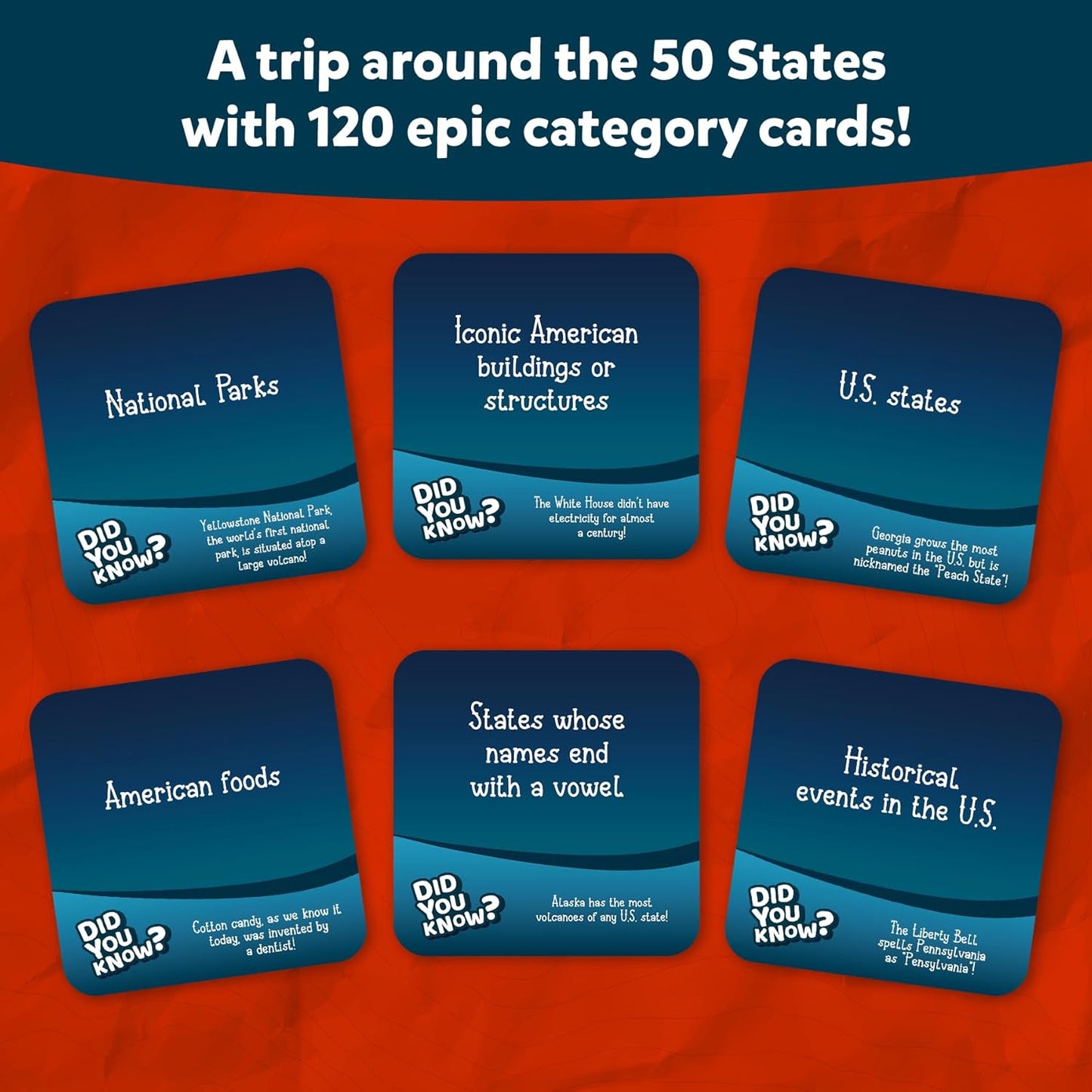 Skillmatics Rapid Rumble - A Trip Around The 50 States, Fast-Paced Board Game for Kids, Teens & Adults, Fun for Family Game Night & Educational Toy, Quick-Thinking, Gifts for Kids Ages 8, 9, 10 & Up