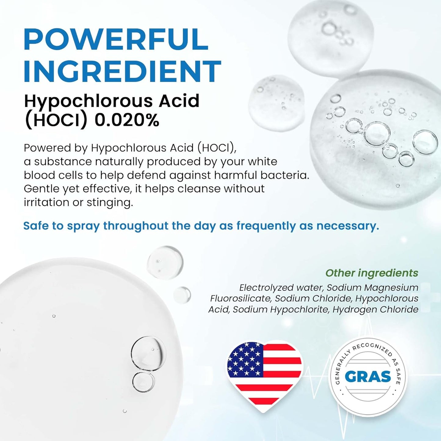 MediQuick Antiseptic Spray Mist 4 Fl Oz | Skin & Wound Repair First Aid Spray for Burns & Cuts with 12 Hour Action | Helps Heal Acne Rash Eczema Itch Bites & More | Safe Wound Wash with No Sting