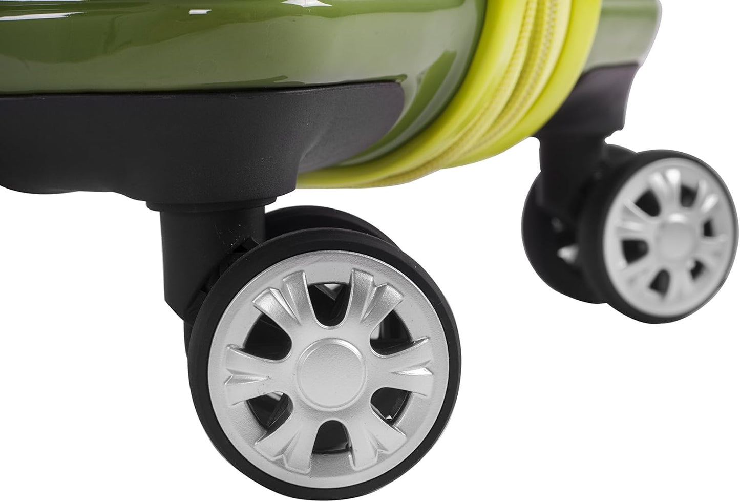 Rockland Melbourne Hardside Expandable Spinner Wheel Luggage, Two Tone Green, 2-Piece Set (20/28) (F225-2TONEGREEN)