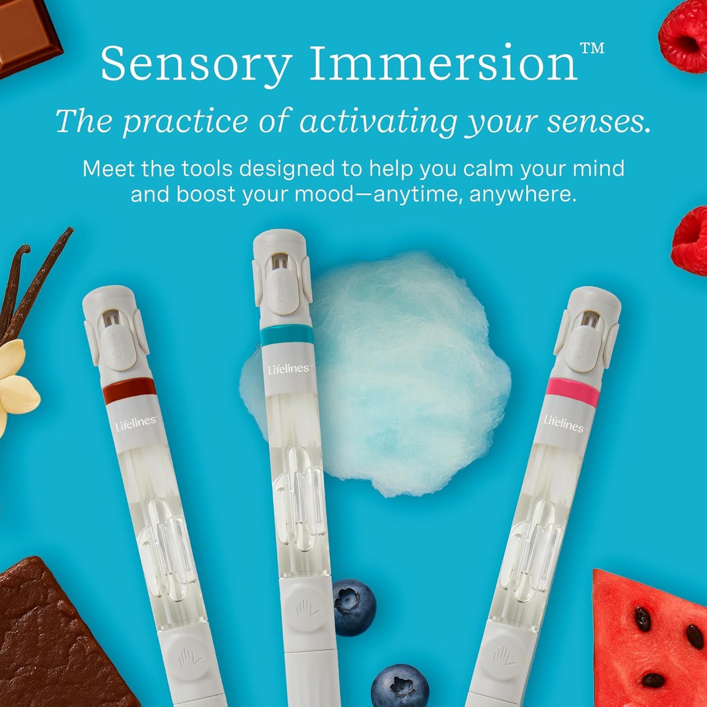 Lifelines Pen Diffuser Set, Candy Store 3-Pack - 1mm Black Ballpoint Pens with Scented Essential Oil Blends – Aromatherapy Diffuser & Sensory Immersion Diffuse Aroma As You Write