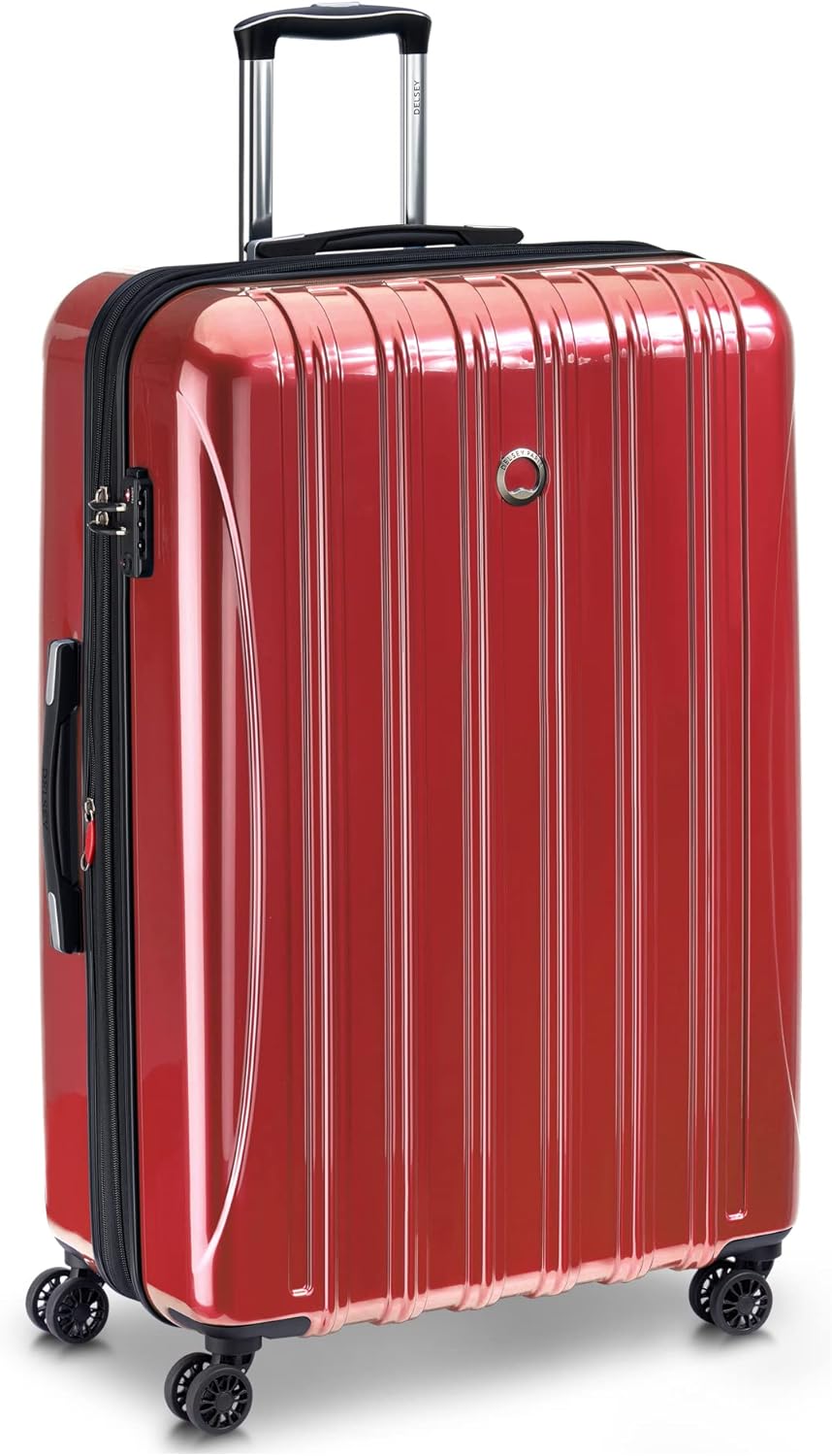 DELSEY PARIS Helium Aero Hardside Expandable Luggage with Spinner Wheels, Brick Red, 2-Piece Set (19/28)