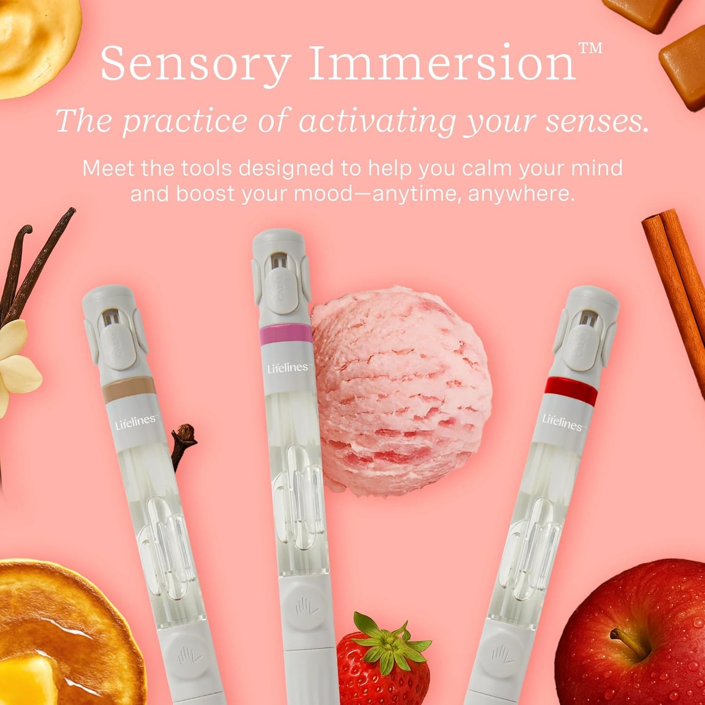 Lifelines Pen Diffuser Set, Diner Classics 3-Pack - 1mm Black Ballpoint Pens with Scented Essential Oil Blends – Aromatherapy Diffuser & Sensory Immersion Diffuse Aroma As You Write