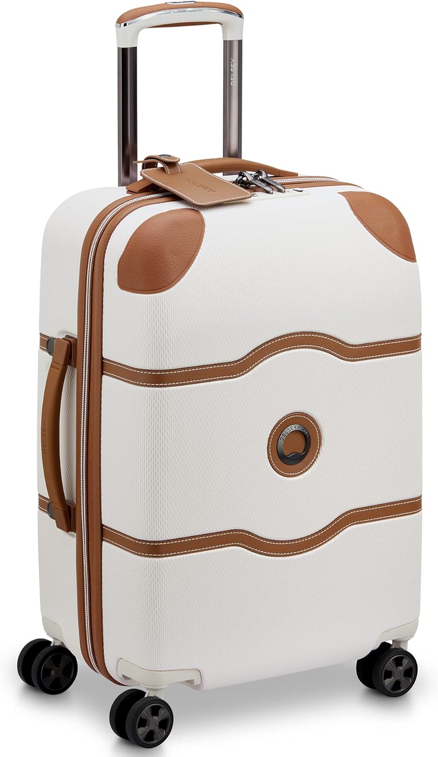 DELSEY PARIS Chatelet Air 2.0 Hardside Luggage with Spinner Wheels, Angora, 2 Piece Set, (20/Backpack)