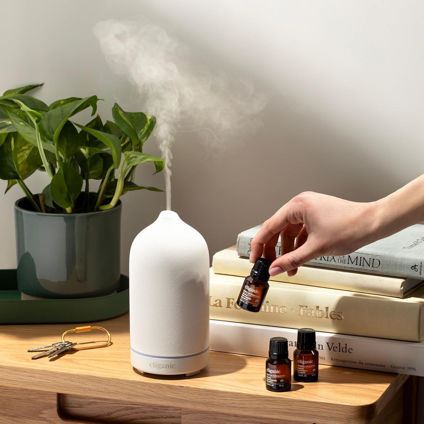 Cliganic Organic Aromatherapy TOP 12 Essential Oils Set, 100% Pure - Peppermint, Lavender, Eucalyptus, Tea Tree, Lemongrass, Rosemary, Frankincense, Orange, Lemon, Cassia, Cedarwood & Grapefruit