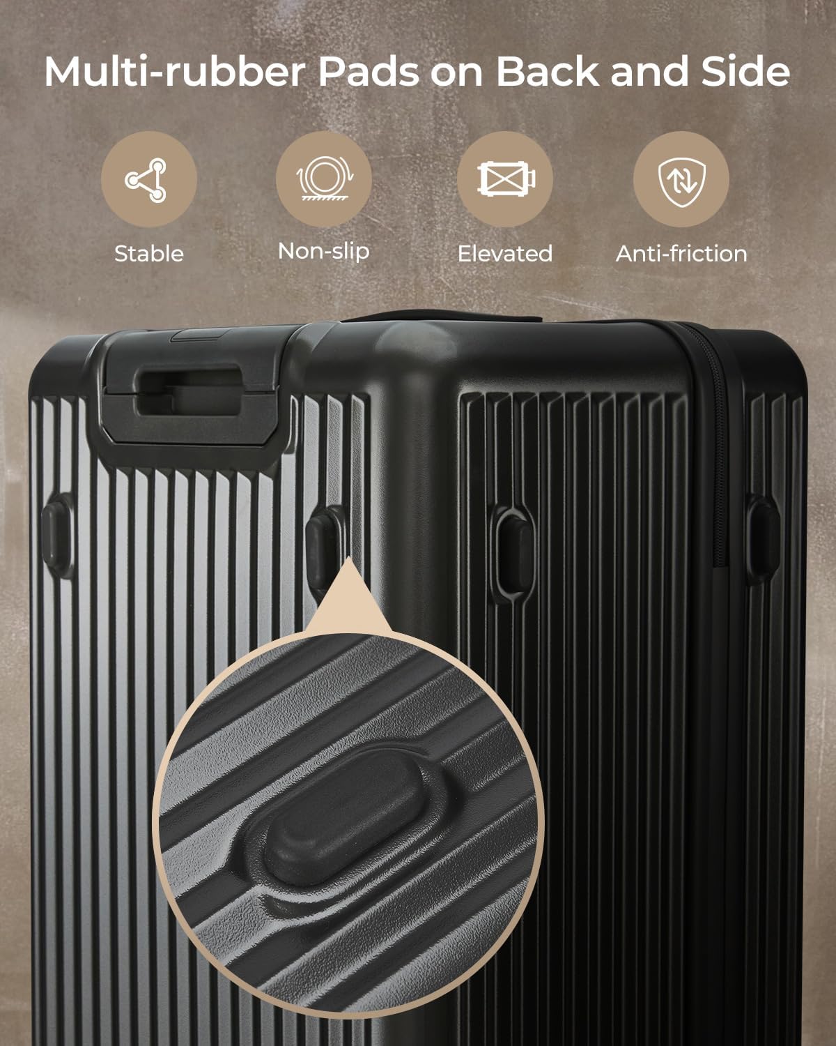 Trunk Luggage, 28 Inch Checked Luggage with Spinner Wheels, Lightweight PC Hard Shell Large Suitcase with TSA Lock, Removable Dividers (Grey, 1PC)