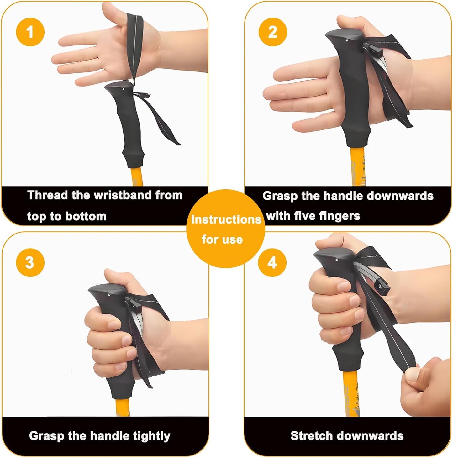 Aluminum Collapsible Ultralight Travel Trekking Hiking Poles Djustable Height,Walking Sticks with Quick Lock System, Telescopic, Camping for Men and Women