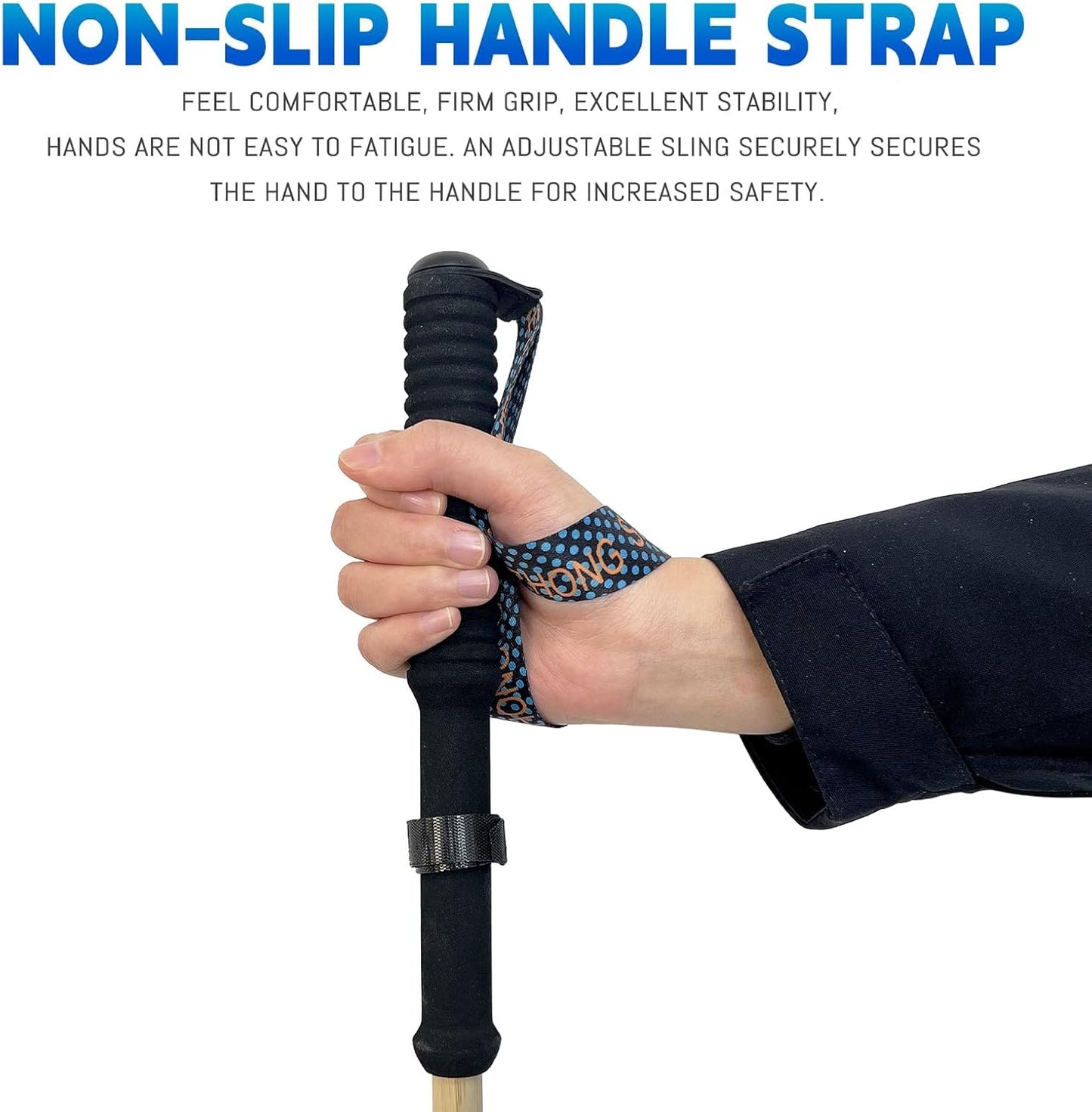 Carbon Fiber Trekking Poles 2-Pack - Ultra Lightweight 10oz, Collapsible 3-Piece Folding Design with Anti-Shock, Moisture-Wicking Cork Grips for Hiking, Mountaineering