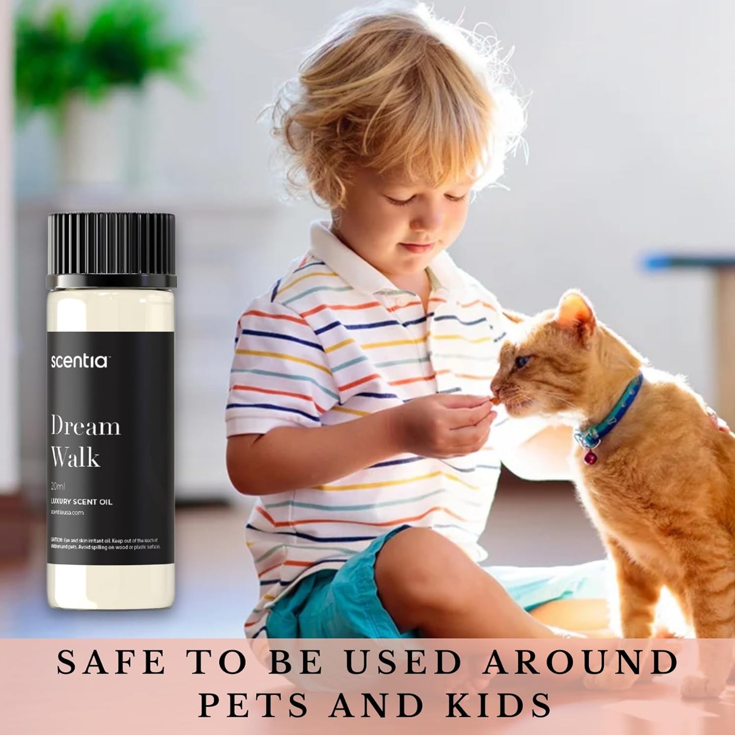 Scentia Hotel Diffuser Oil Inspired by The Hotel Scent - 20 ml 0.67 fl oz - Essential Oil Blend White Tea, Cedarwood Notes for Aromatherapy Diffusers and Humidifiers - Dream Walk, Thanksgiving Gift