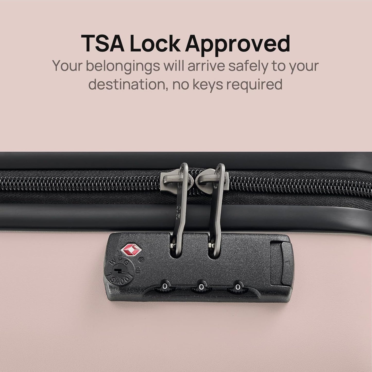 NINETYGO Medium Checked Luggage 24 Inch, Checking In Luggage with Smooth Spinner Wheels, Lightweight, Hard Shell PC Suitcase, Lightweight Travel Luggage, TSA Approved (Pink, Rhine Basic)