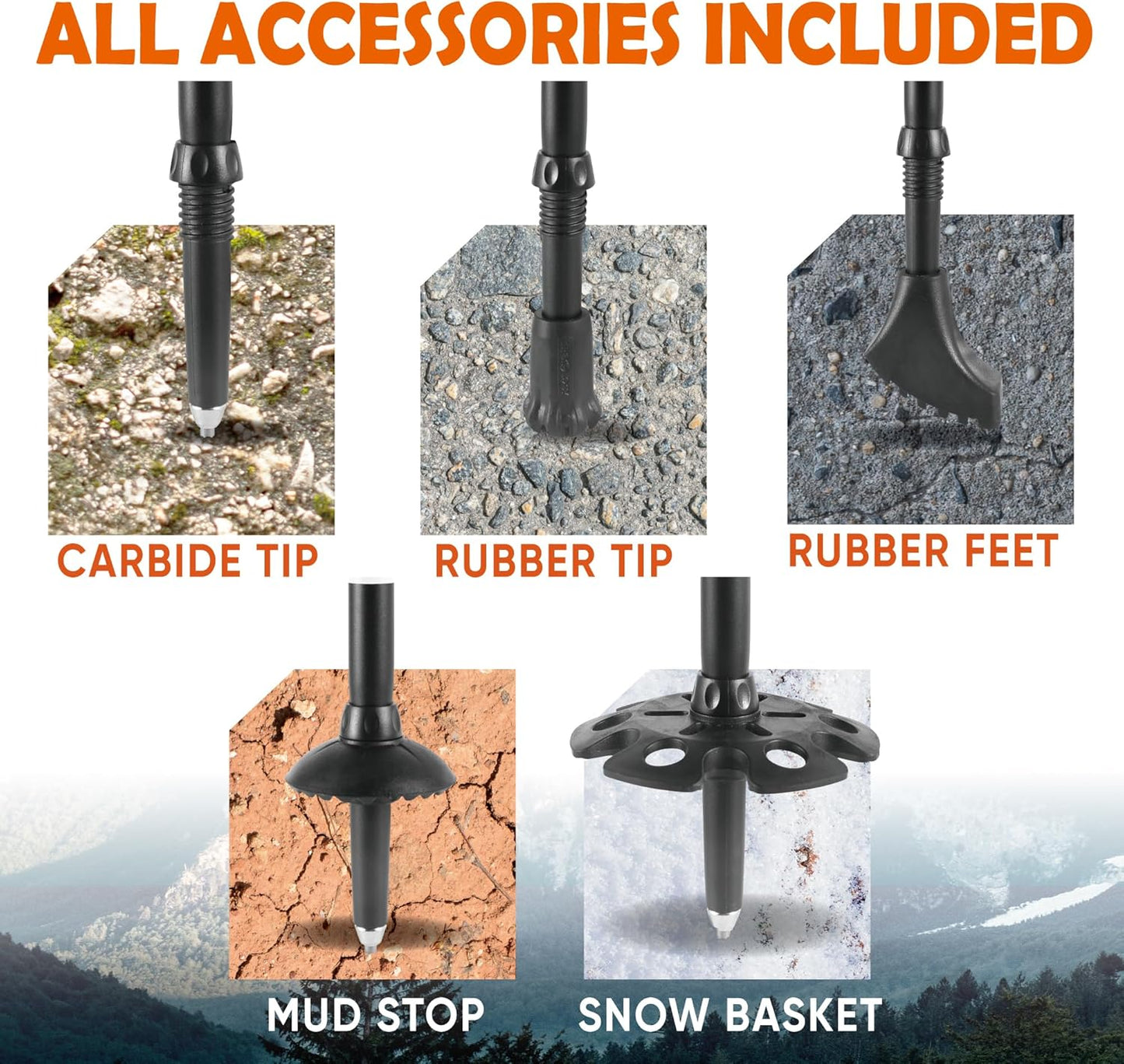 TREKOLOGY Trek-Z Cork Grip Trekking Poles – Lightweight Folding Hiking Poles, Adjustable Height, Compact Travel Design, Aircraft-Grade Aluminum Walking Sticks for Men & Women