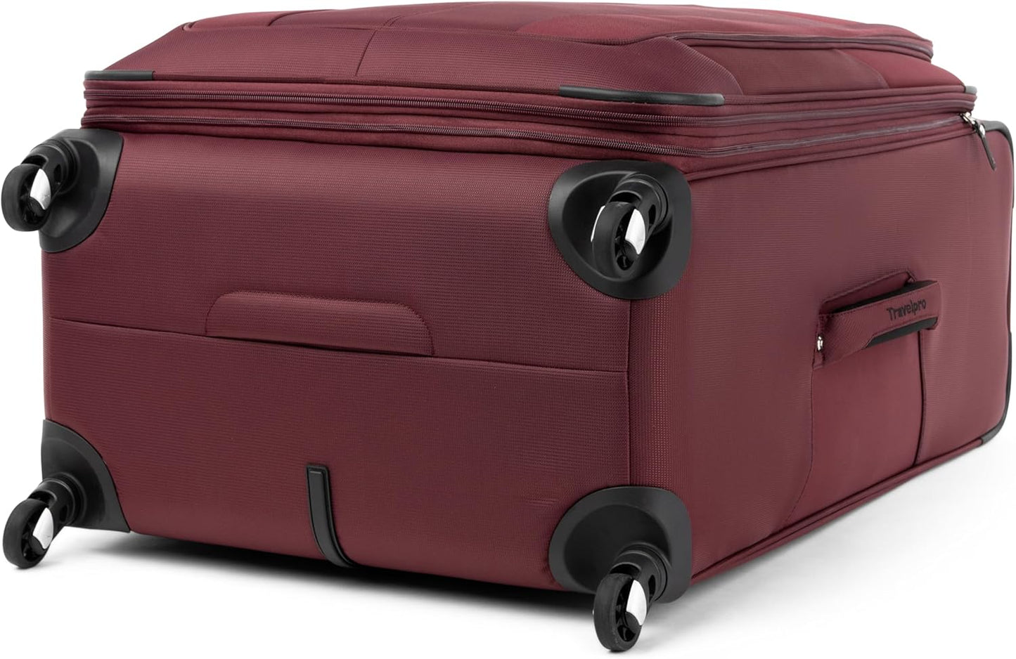 Travelpro Maxlite 5 Softside Expandable Luggage with 4 Spinner Wheels, Lightweight Suitcase, Men and Women, Burgundy, Checked-Large 29-Inch