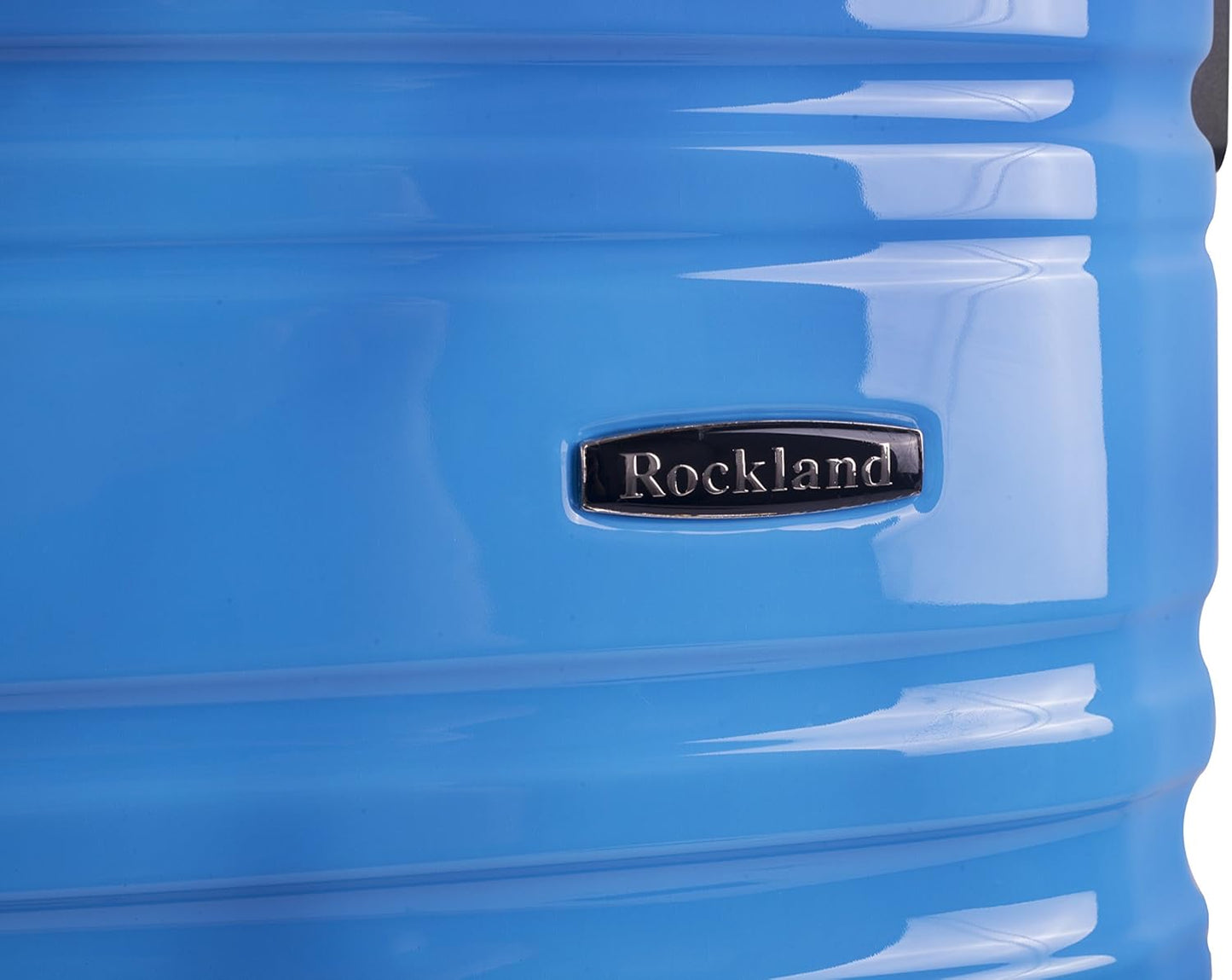 Rockland Melbourne Hardside Expandable Spinner Wheel Luggage, 2TONEBLUE, 2 Piece (20"/28")