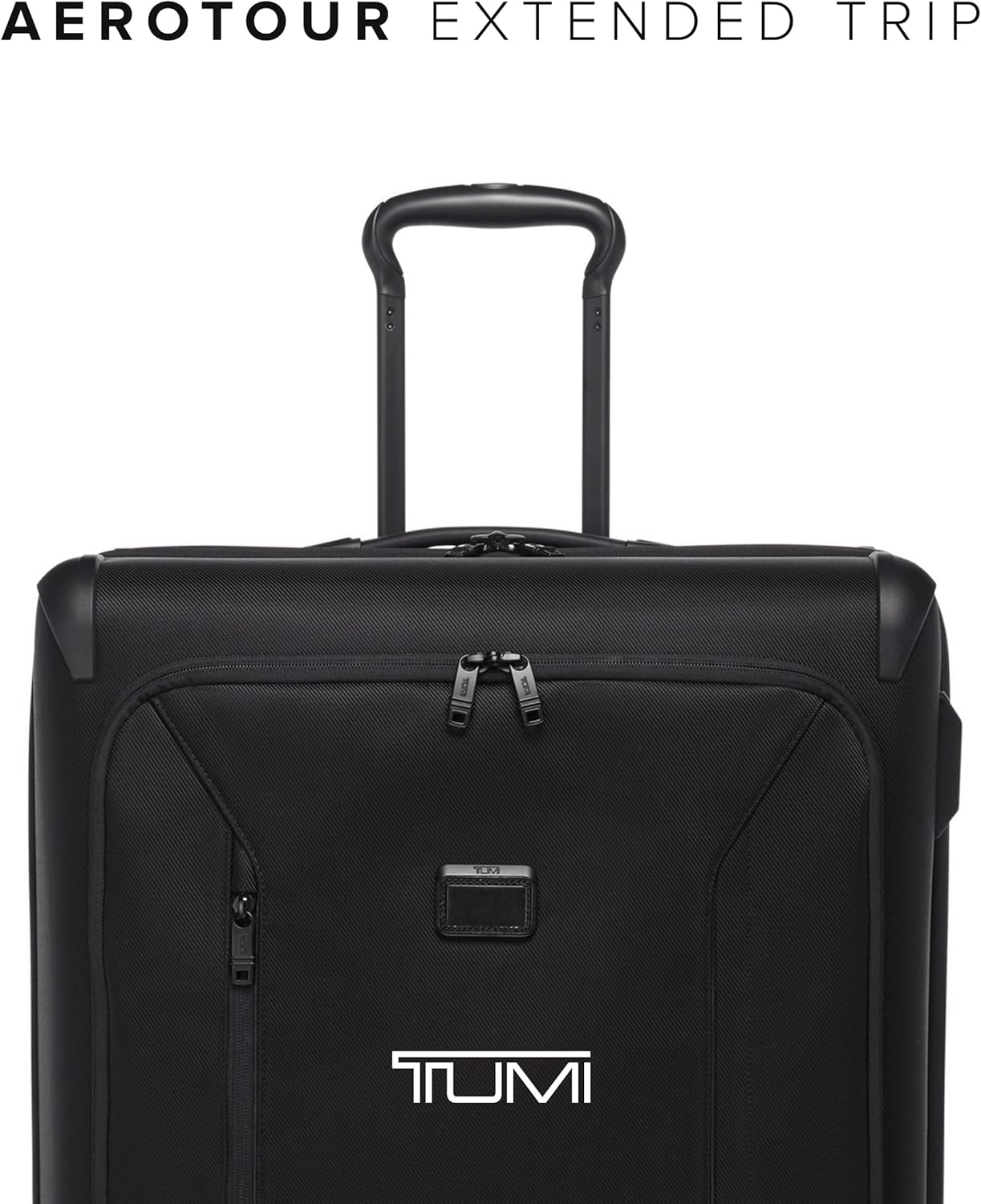 TUMI - Aerotour 4 Wheel Expandable Luggage - Men's and Women's Lightweight Business and Leisure Travel Suitcase - 31" Extended Trip Expandable Packing Case, Black