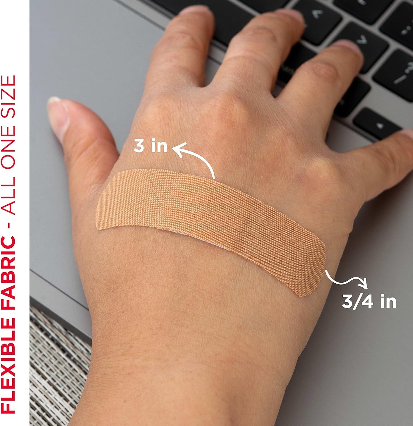 Band-Aid Brand Flexible Fabric Adhesive Bandages, Comfortable Flexible Protection & Wound Care of Minor Cuts & Scrapes, Quilt-Aid Technology to Cushion Painful Wounds, All One Size, 30 ct