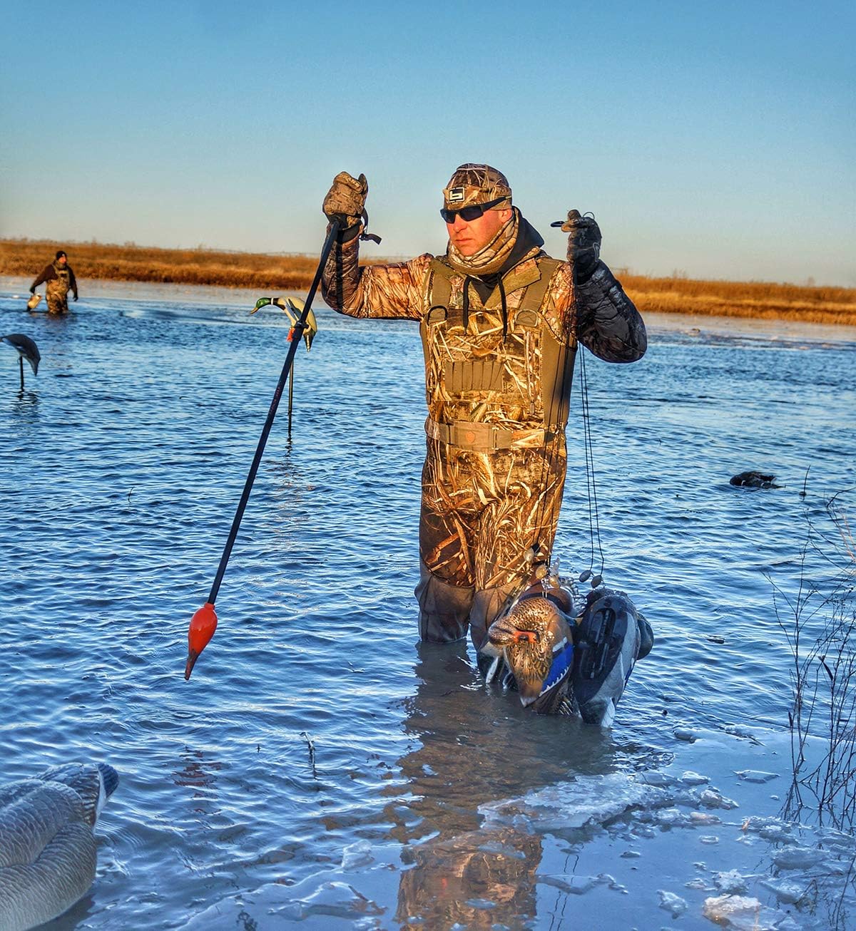 MOJO Outdoors The Knot Wading Pole Walking Stick for Duck Hunting and Fly Fishing