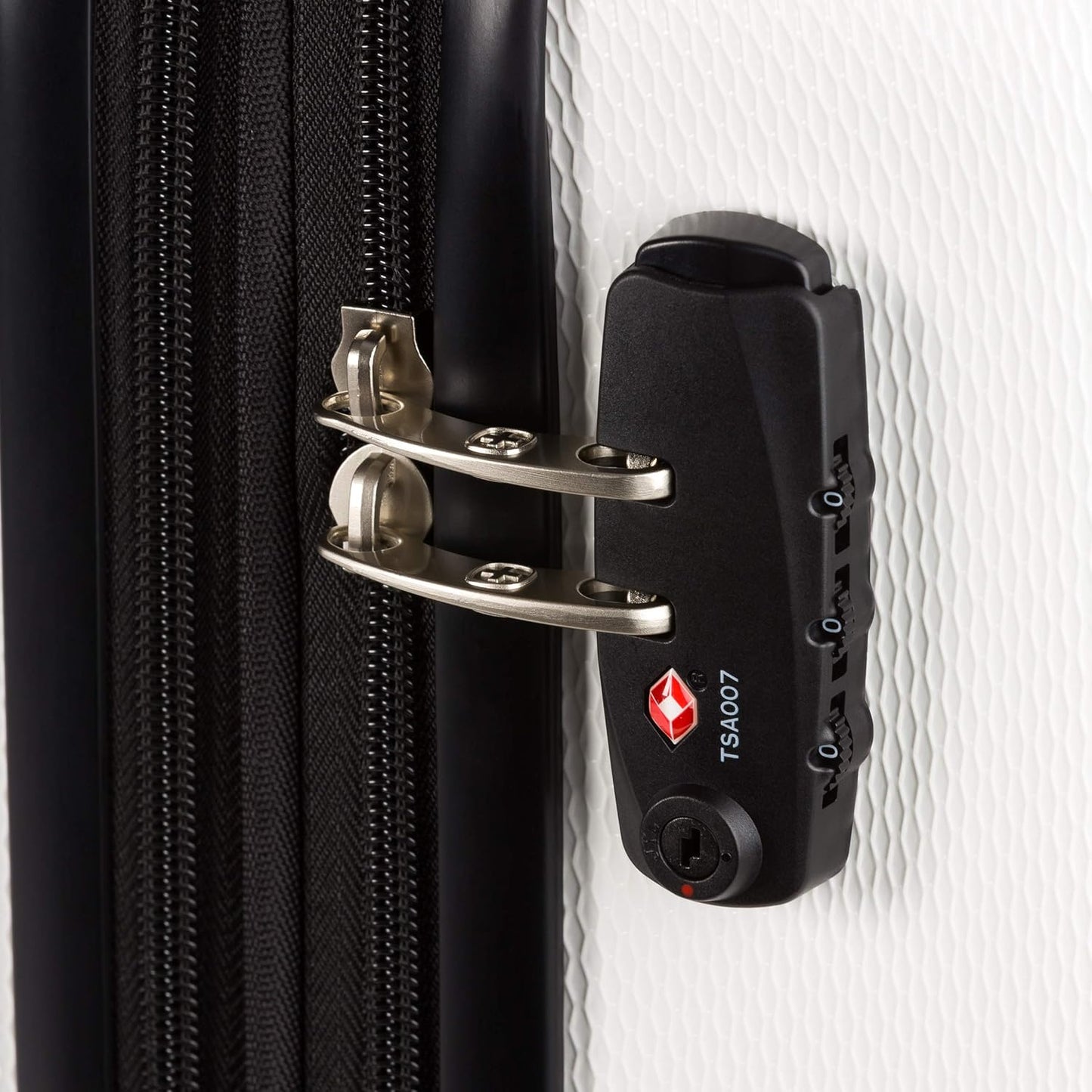 SwissGear 7272 Energie Expandable Hardside Luggage with Spinner Wheels and TSA Lock, White, 2-Piece Set (19/27)