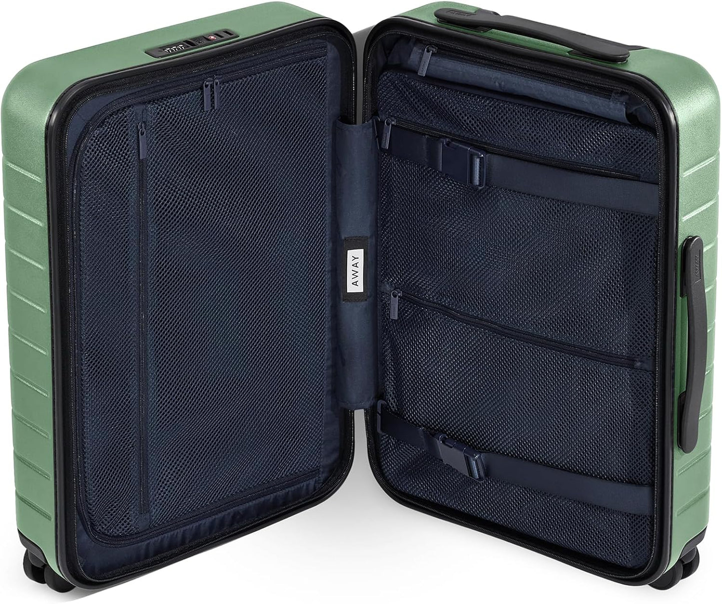 Away Carry-On Luggage, Lightweight Hardside Suitcase with Spinner Wheels, 22 Inch Airline Approved, TSA Lock, Sea Green