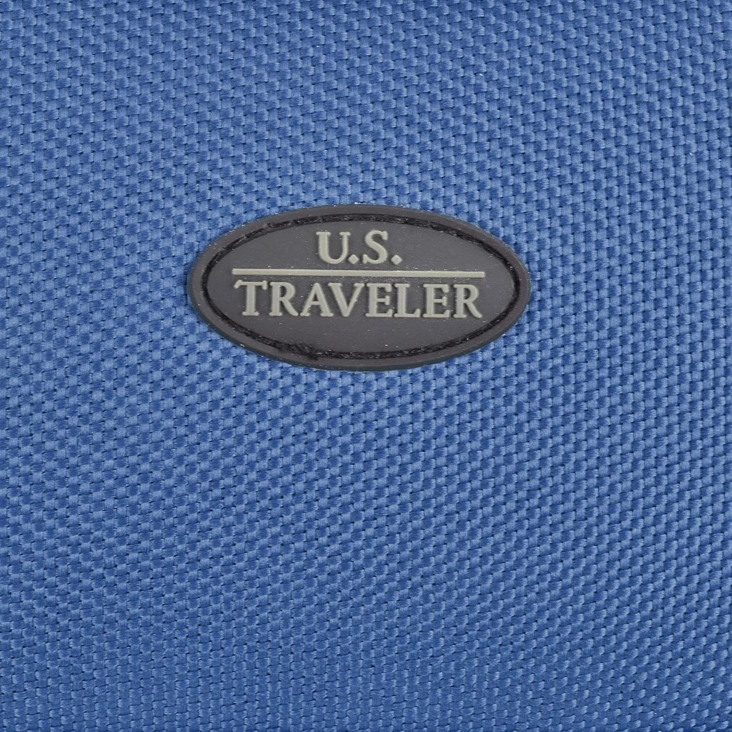 U.S. Traveler Lightweight Rolling 20" Carry On Luggage Softside Suitcase, Blue, 2-Wheel Single