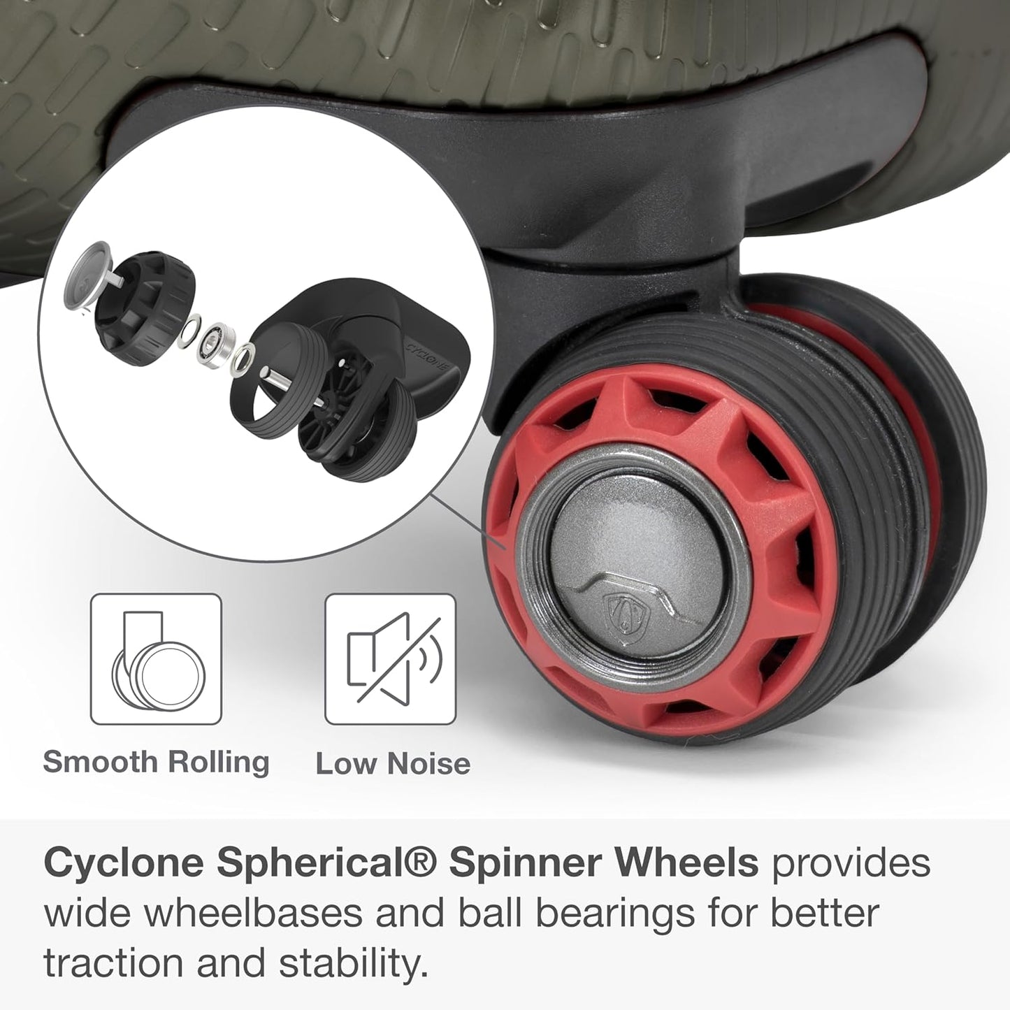 Traveler's Choice Maxporter II 30" Polycarbonate Hardside Trunk Luggage with Spinner Wheels, TSA Lock, Dark Green