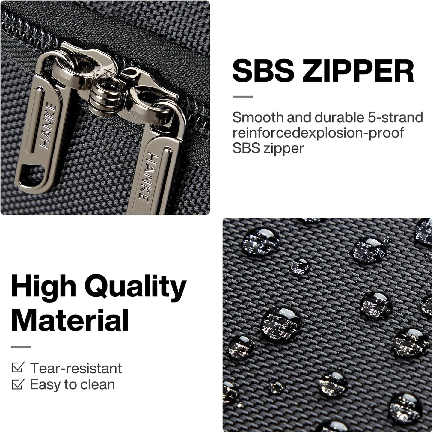 Hanke Large Expandable checked Luggage Suitcases with Wheels Foldable Duffle Bag for Travel suitcase for Women Men Garment Bag(Black)