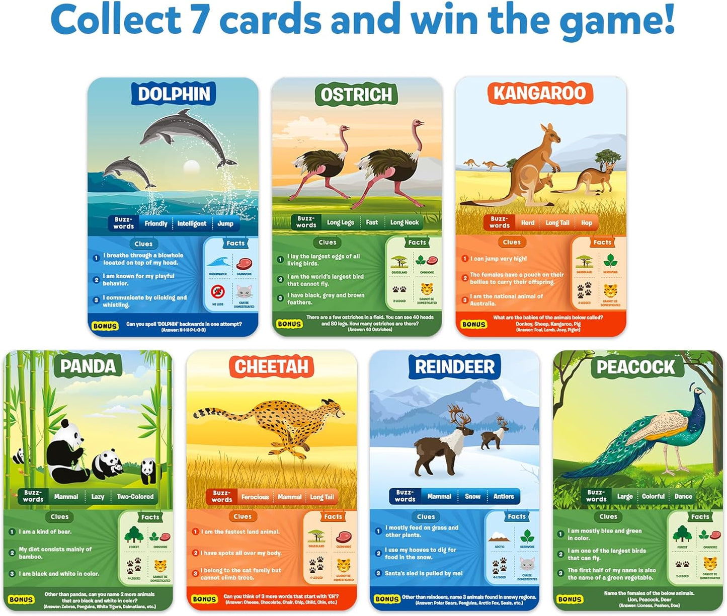 Skillmatics Guess in 10 Animal Planet, Trivia Card Games, Christmas Stocking Stuffers Perfect for Boys, Girls, Kids, Teens, Adults Who Love Animals, Travel Games, Gifts for Ages 6, 7, 8, 9, 10, and Up