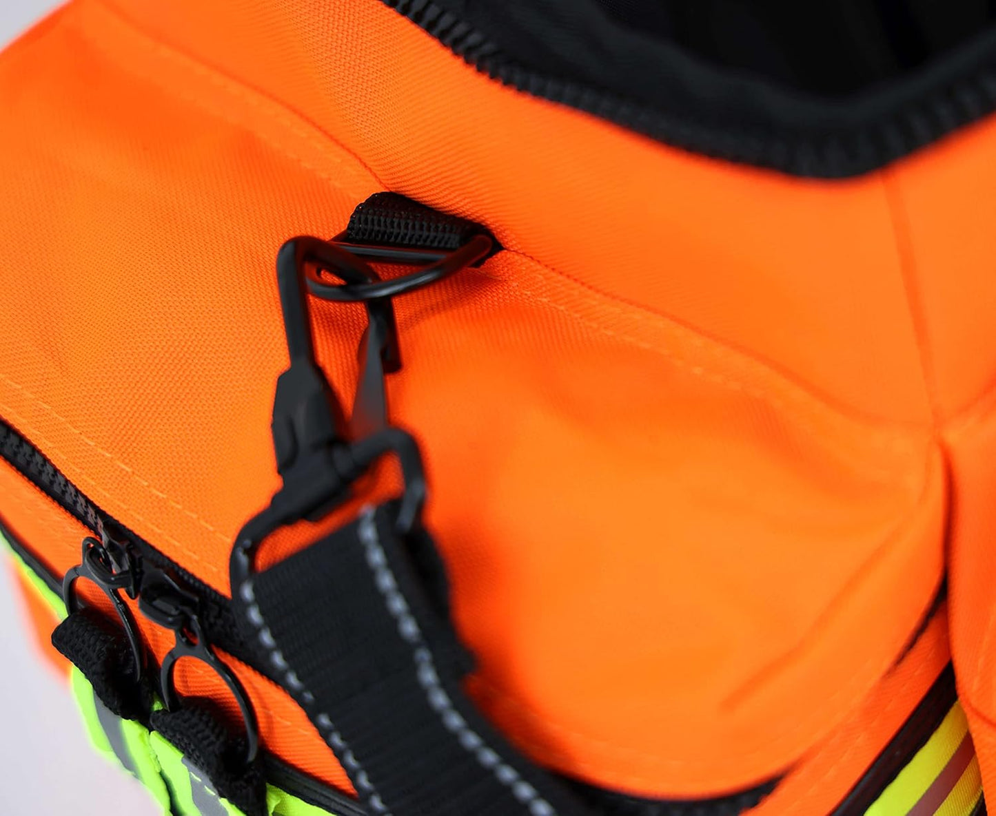 Lightning X Products Lightning X Mid-Sized First Responder EMT Bag | LXMB25 Fully Stocked Aid Kit w/ 200+ BLS Supplies - Orange