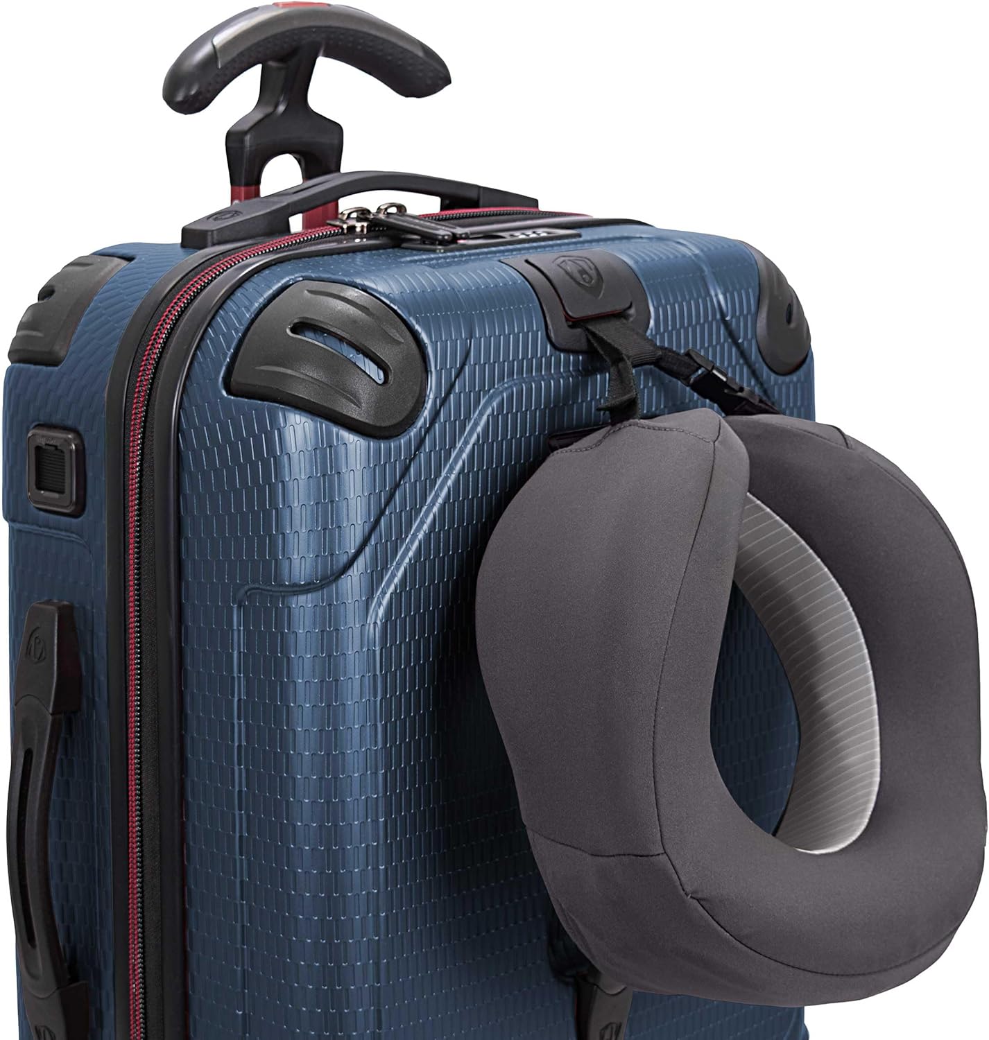 Traveler's Choice Maxporter II 22" Hardside Polycarbonate Spinner Carry-On Luggage, USB Port, TSA Lock, Navy
