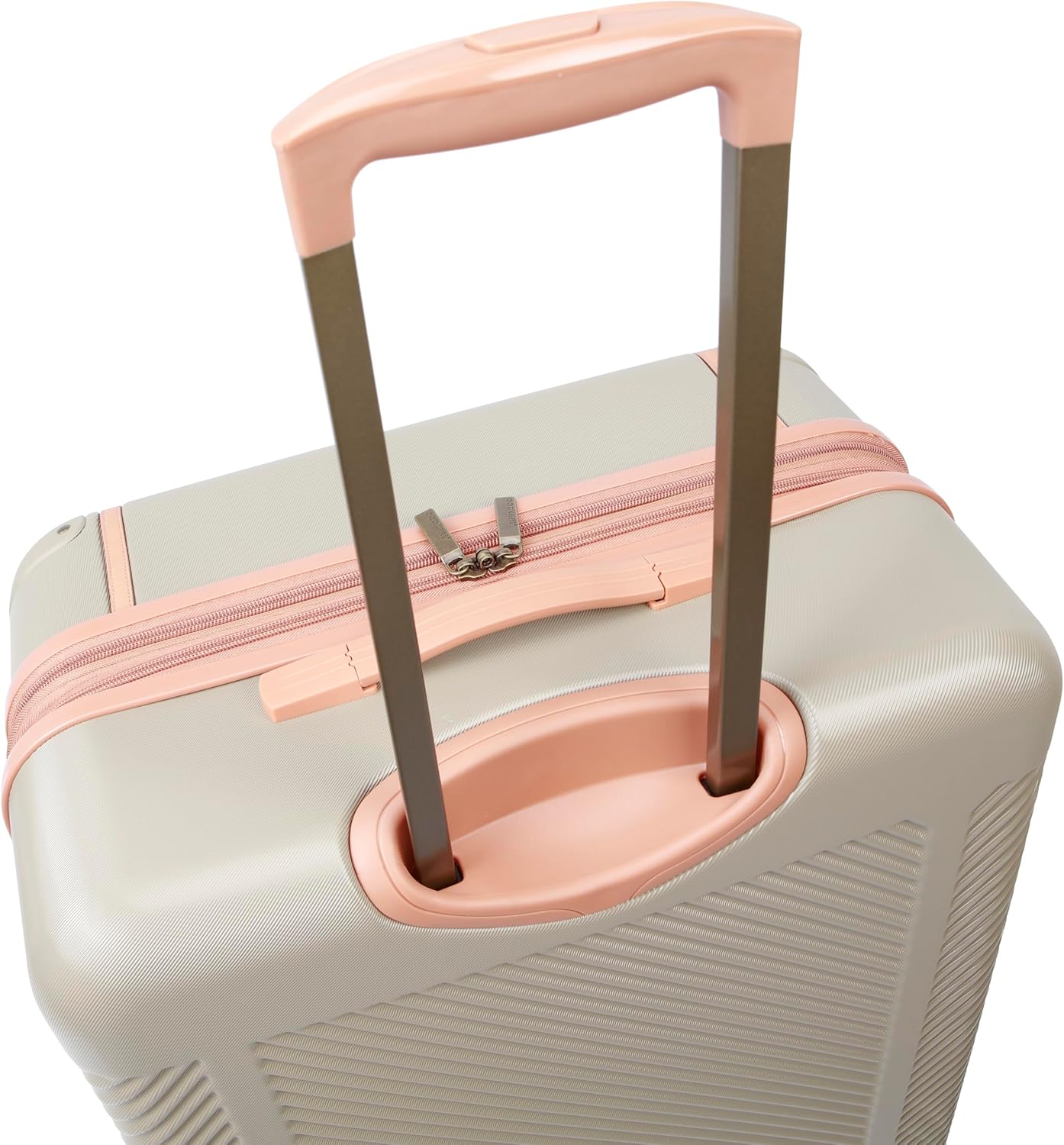 Dockers Spectra Hardside Expandable 8-Wheel Spinner Travel Carry On Luggage, Timberwolf, 24-Inch Checked