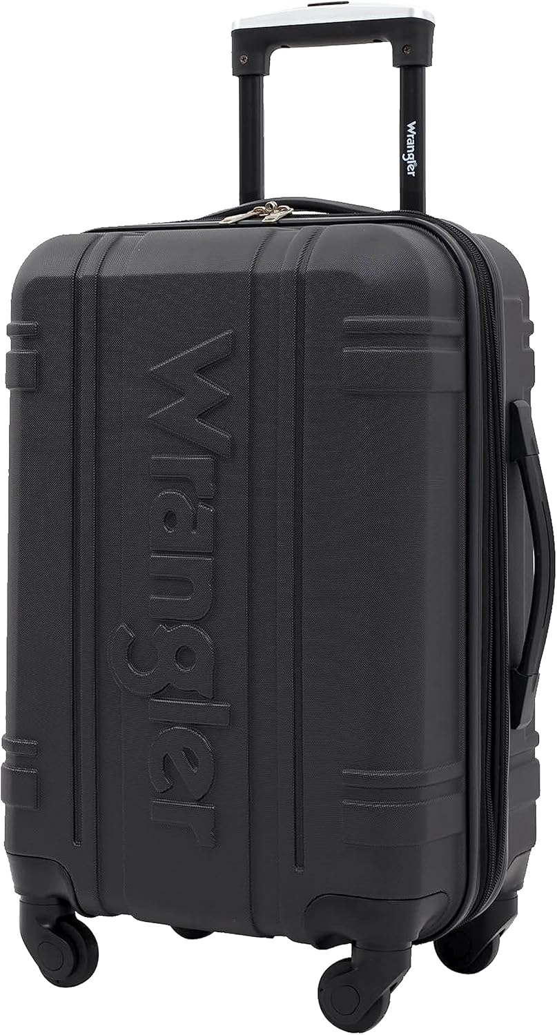 Wrangler 20" Astral Hardside Carry-On Luggage, Black