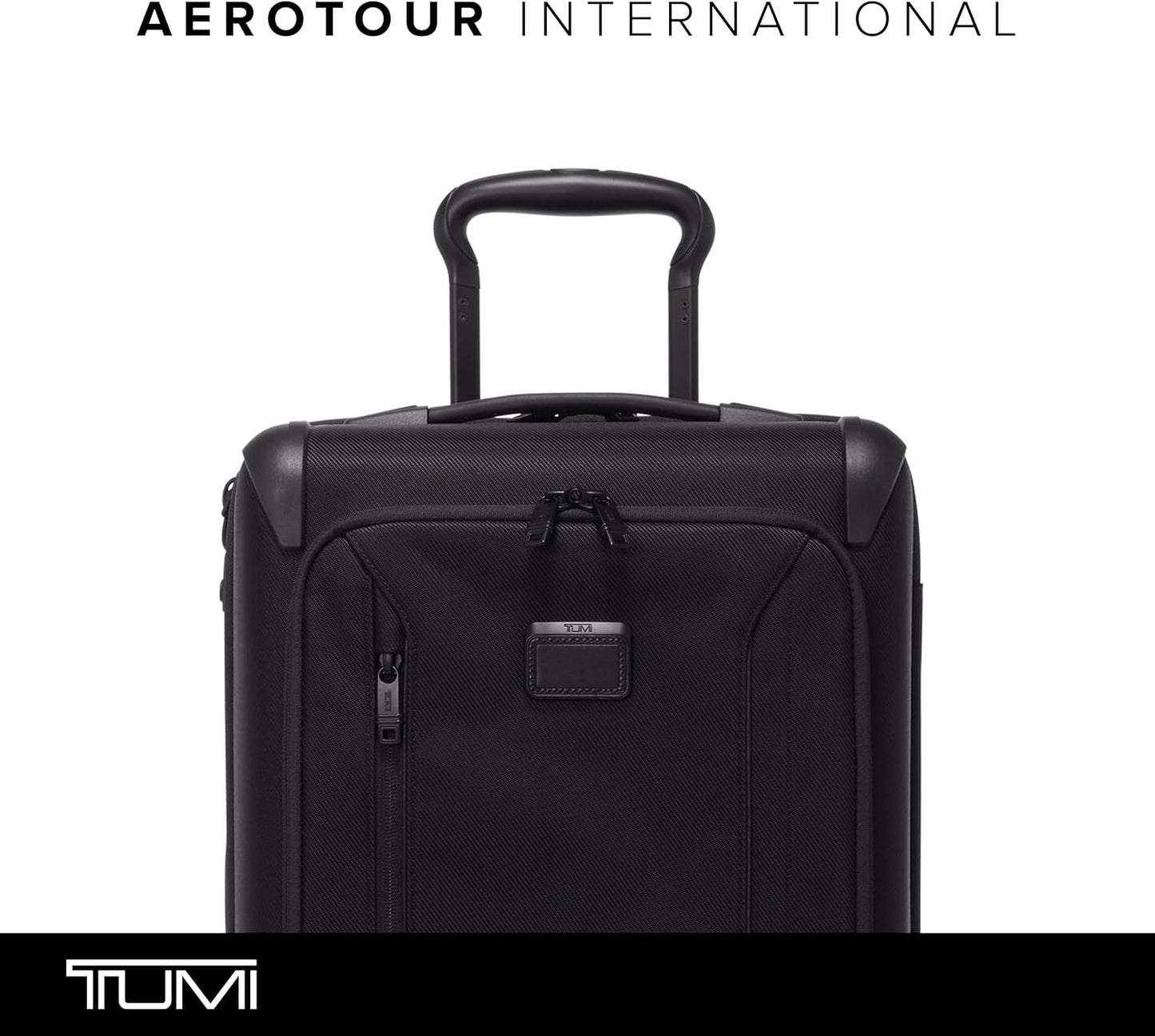 TUMI - Aerotour 4 Wheel Expandable Luggage - Men's and Women's Lightweight Business and Leisure Travel Suitcase - 21.75" International Expandable Carry-On, Black
