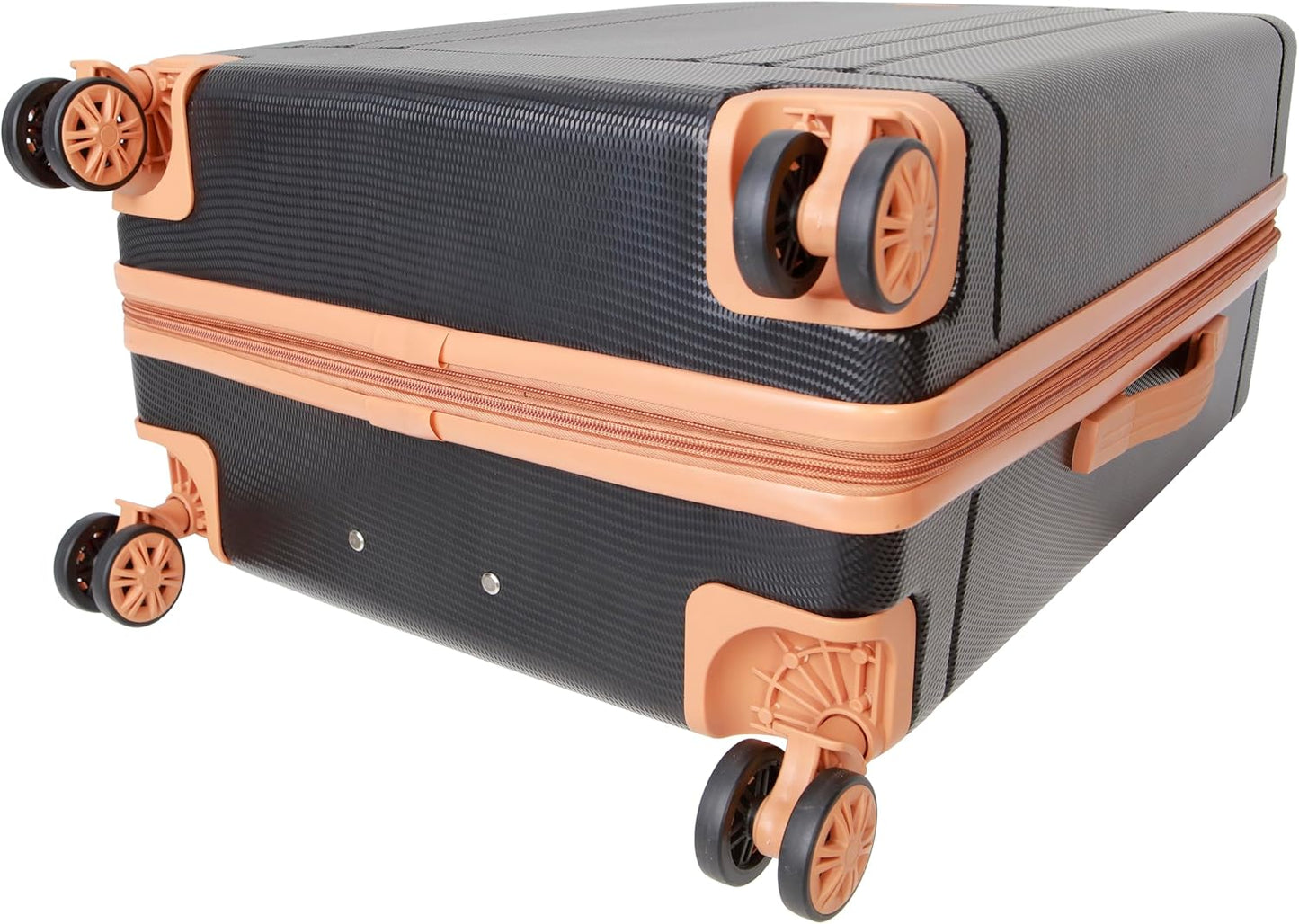 Dockers Hooper Hardside Expandable 8-Wheel Spinner Travel Luggage, Black, 24-Inch Checked