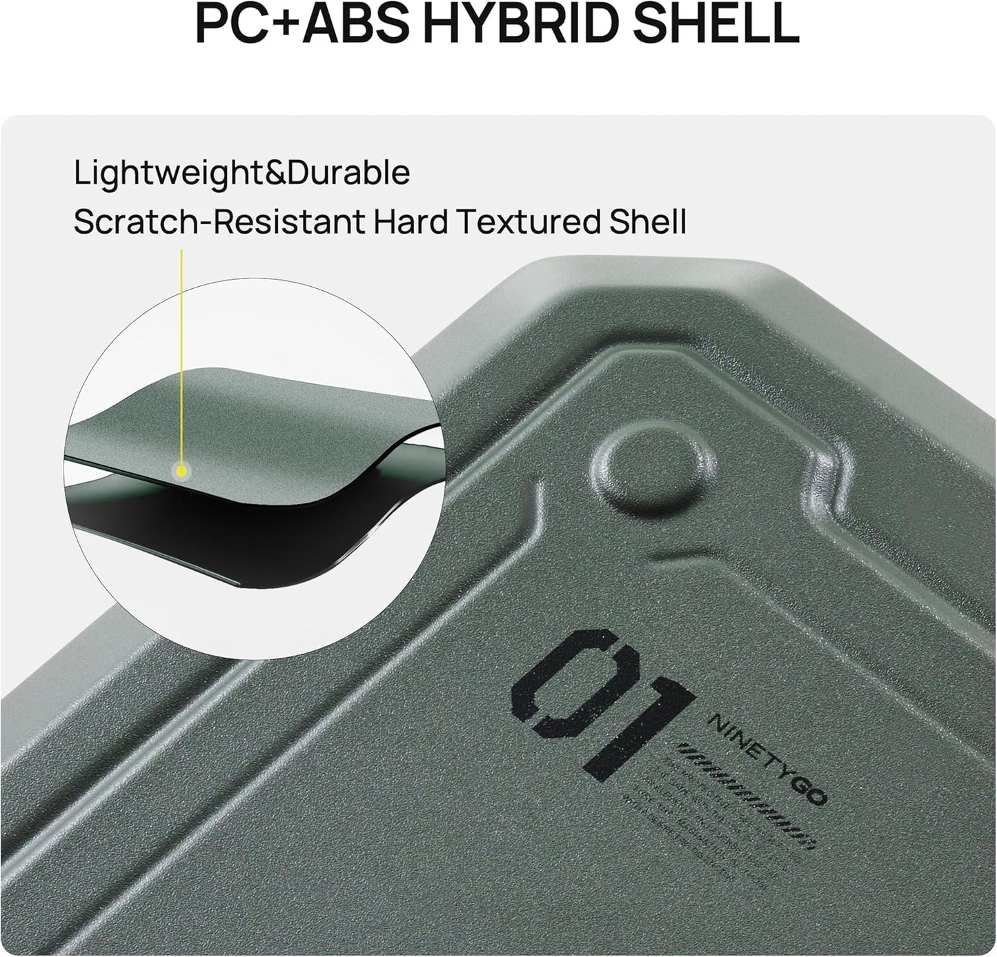 NINETYGO Carry On Luggage 22x14x9 Airline Approved, Carry On Suitcase with Smooth Double Spinner Wheels, Hard Shell PC+ABS Suitcase Carry-On, Lightweight Travel Luggage, TSA Approved (Black, Sahara)
