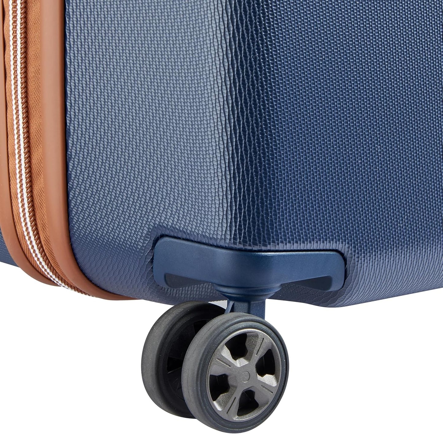 DELSEY PARIS Chatelet Air 2.0 Hardside Luggage with Spinner Wheels, Navy Blue, Checked-Large 28 Inch