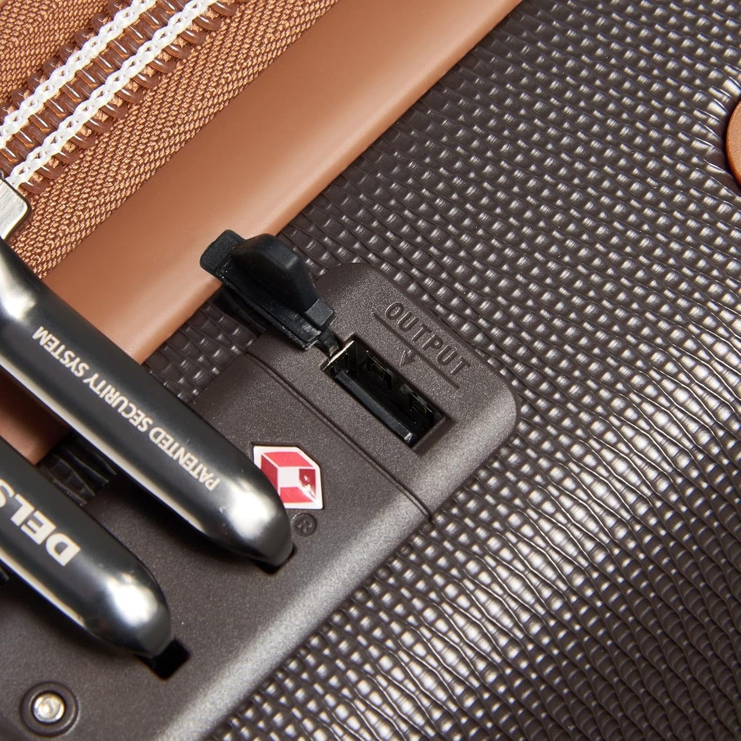 DELSEY PARIS Chatelet Air 2.0 Hardside Luggage with Spinner Wheels, Chocolate Brown, 3 Piece Set, (19/24/28)