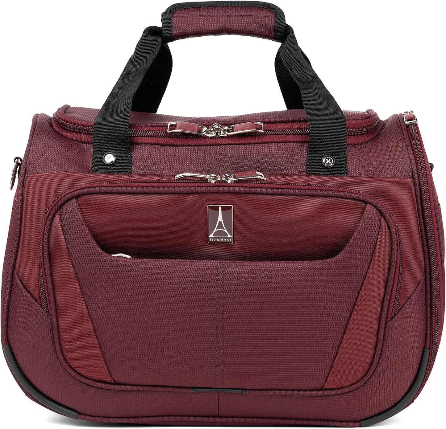 Travelpro Maxlite 5 Softside 2pc Set Expandable Carry On Luggage with 4 Spinner Wheels/Soft Underseat Tote, Lightweight Suitcase, Men and Women, Burgundy