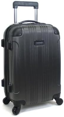 Kenneth Cole REACTION Out of Bounds Lightweight Hardshell 4-Wheel Spinner Luggage, Charcoal, 20-Inch Carry On